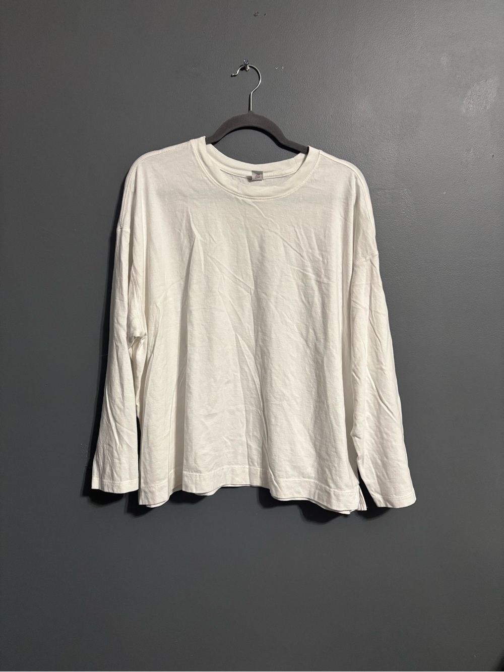 Old Navy 100% cotton White Classic Fall long sleeve “Vintage Tee” Women’s XXL
